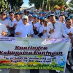 Penghulu KUA Cilimus Ikut Meriahkan Jalan Sehat Kerukunan HAB ke-80 Tingkat Provinsi Jawa Barat di Tasikmalaya